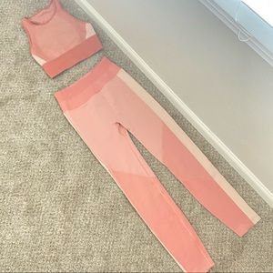 LULULEMON Legging Sports Bra matching Set size 4